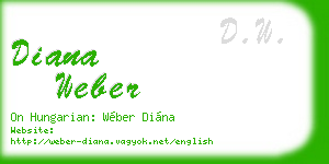 diana weber business card